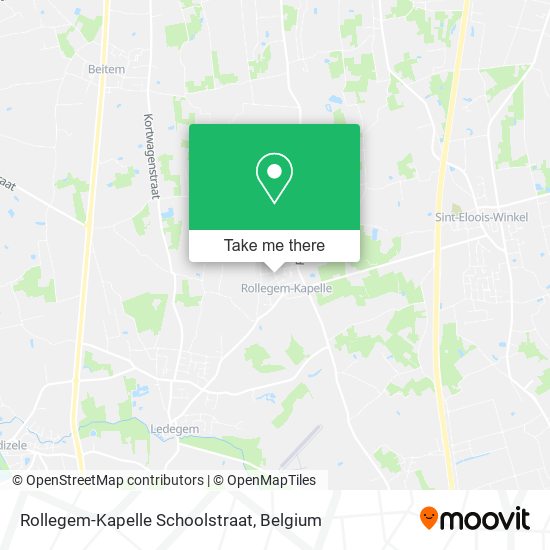 Rollegem-Kapelle Schoolstraat map