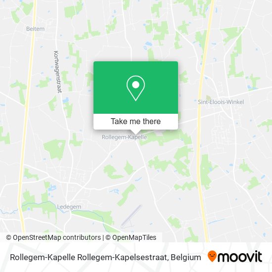 Rollegem-Kapelle Rollegem-Kapelsestraat plan