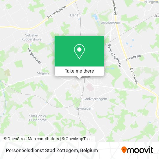 Personeelsdienst Stad Zottegem plan