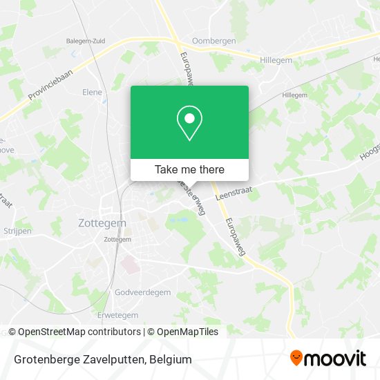 Grotenberge Zavelputten map