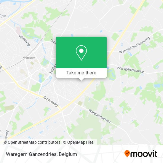 Waregem Ganzendries map