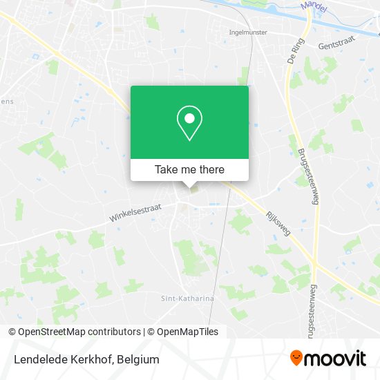 Lendelede Kerkhof map