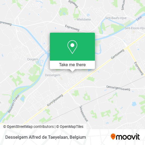 Desselgem Alfred de Taeyelaan plan