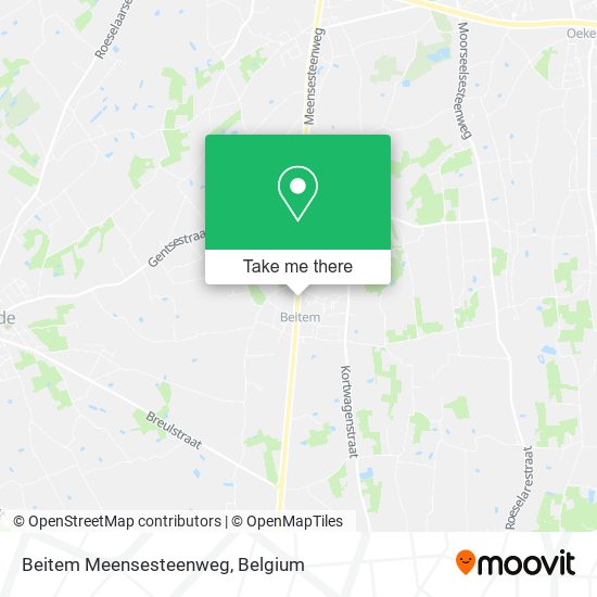 Beitem Meensesteenweg map
