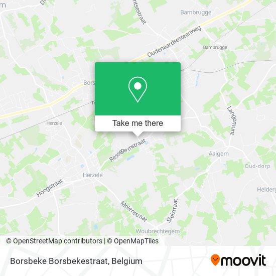 Borsbeke Borsbekestraat plan