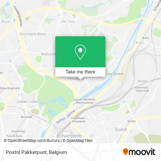 Postnl Pakketpunt map