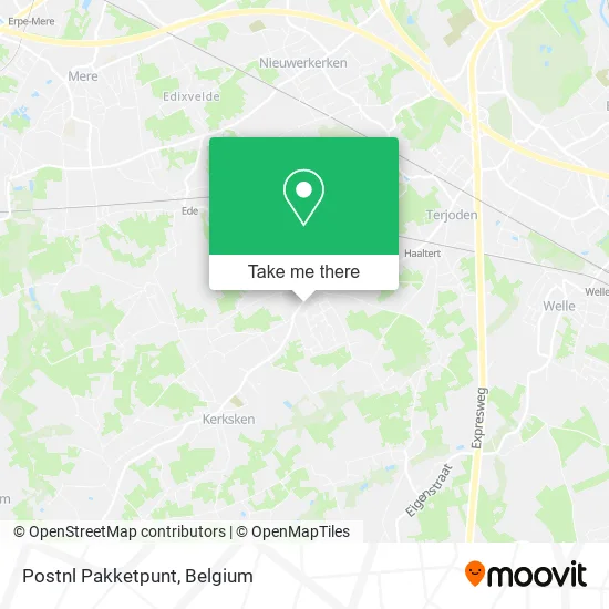 Postnl Pakketpunt map