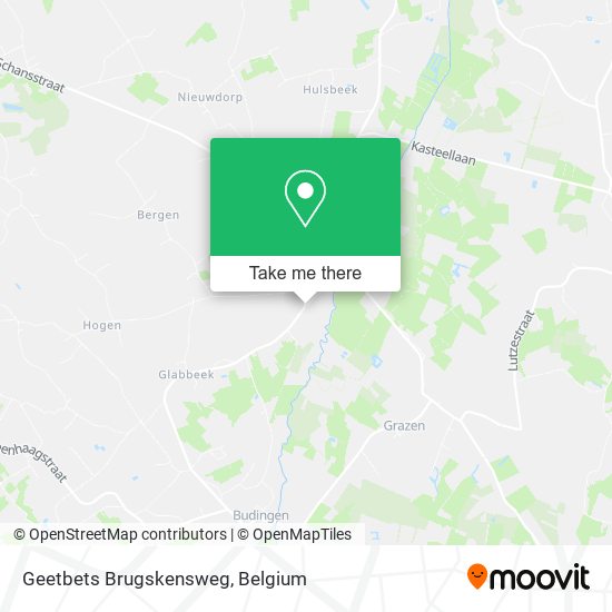 Geetbets Brugskensweg map