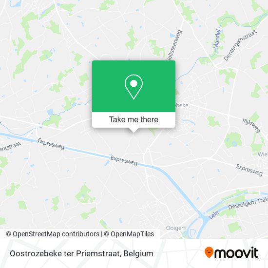 Oostrozebeke ter Priemstraat map