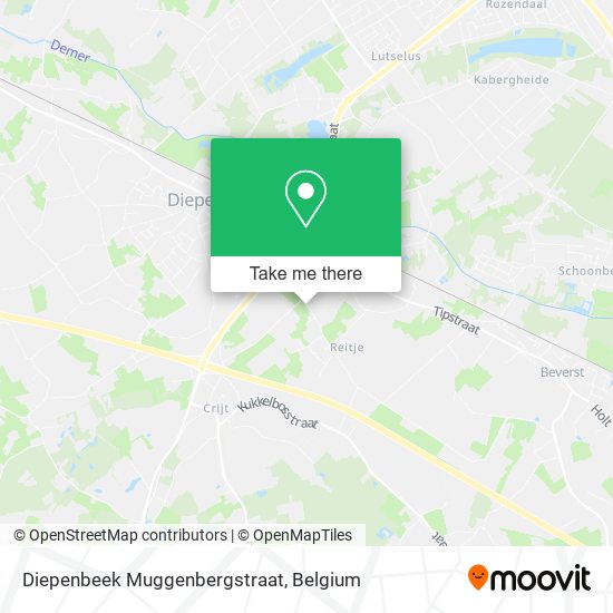 Diepenbeek Muggenbergstraat map