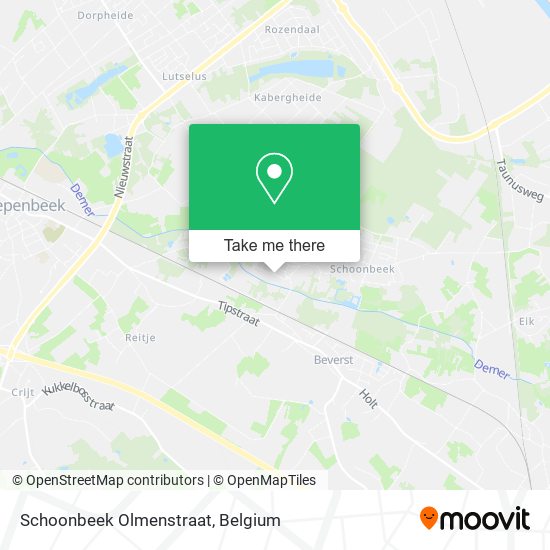 Schoonbeek Olmenstraat plan