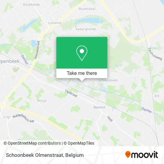 Schoonbeek Olmenstraat map