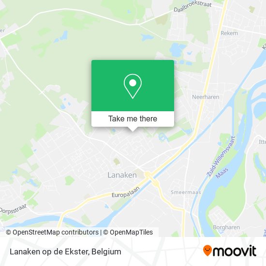 Lanaken op de Ekster map