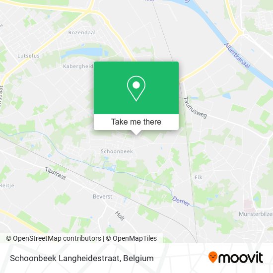 Schoonbeek Langheidestraat plan