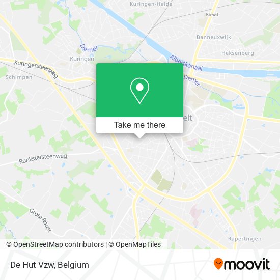 De Hut Vzw map