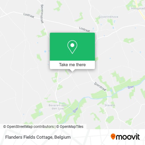 Flanders Fields Cottage map