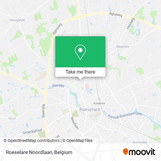Roeselare Noordlaan map
