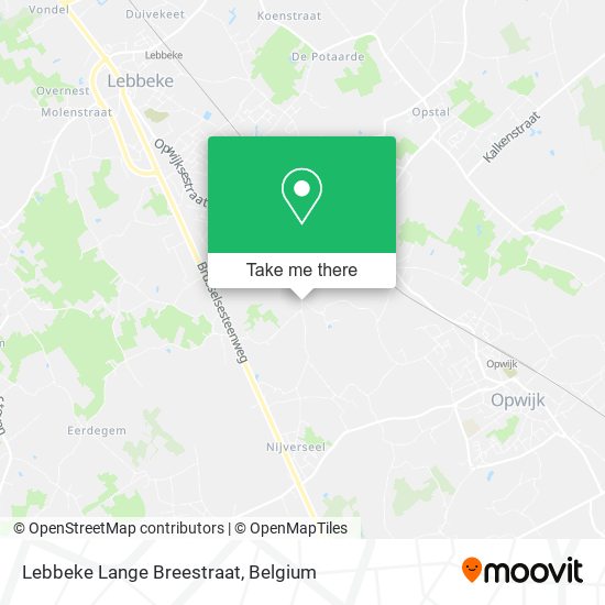 Lebbeke Lange Breestraat map