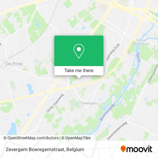 Zevergem Boeregemstraat plan