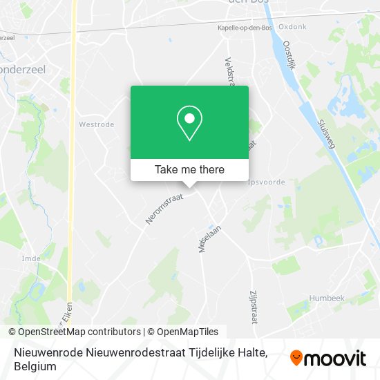 Nieuwenrode Nieuwenrodestraat Tijdelijke Halte map