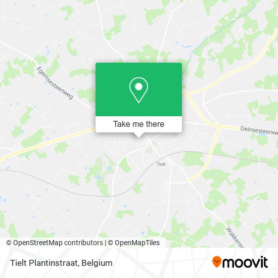 Tielt Plantinstraat map