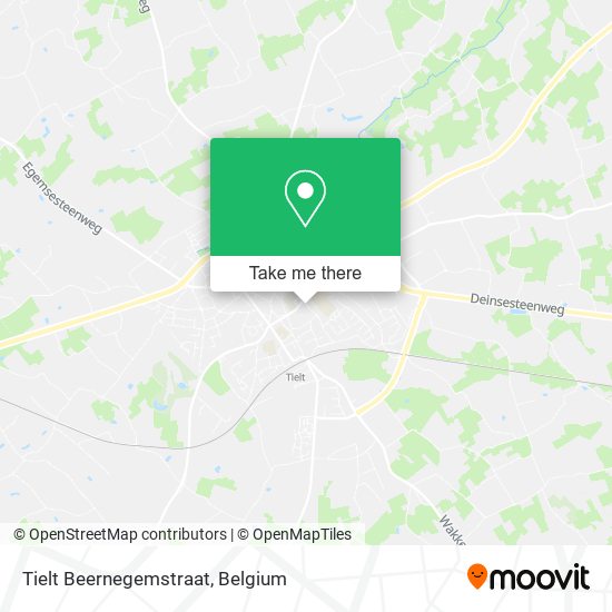 Tielt Beernegemstraat map