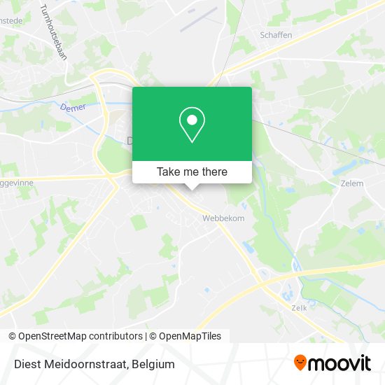 Diest Meidoornstraat map