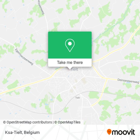 Ksa-Tielt map