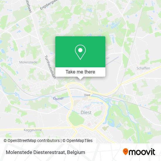 Molenstede Diesterestraat map