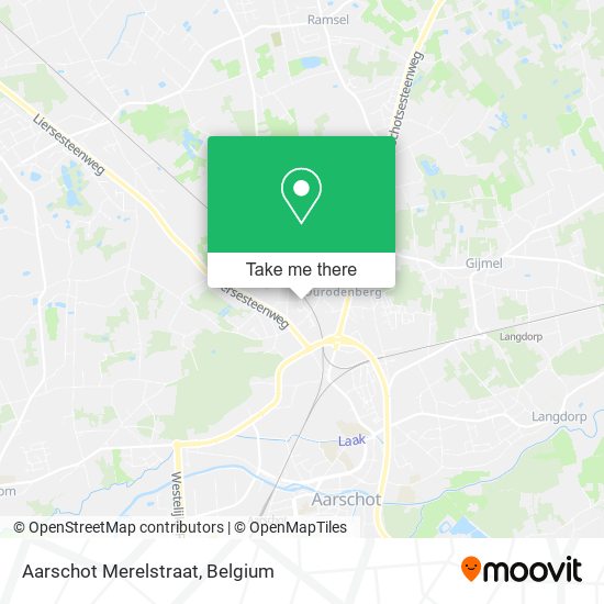 Aarschot Merelstraat map