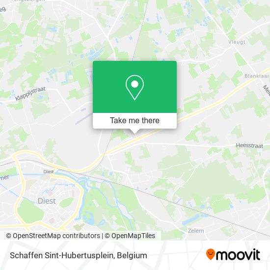 Schaffen Sint-Hubertusplein map