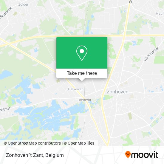 Zonhoven 't Zant map