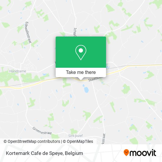 Kortemark Cafe de Speye map