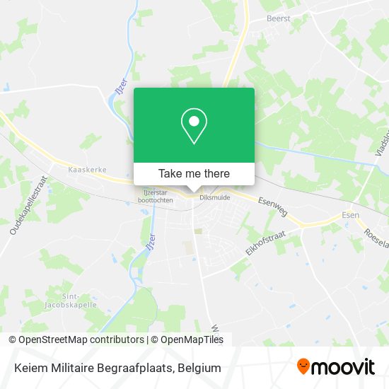 Keiem Militaire Begraafplaats map