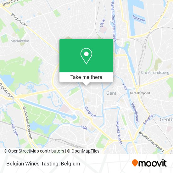 Belgian Wines Tasting map