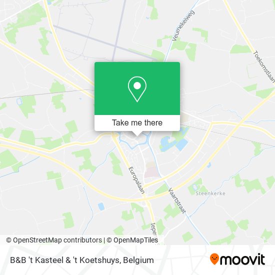 B&B 't Kasteel & 't Koetshuys map