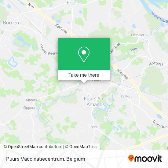 Puurs Vaccinatiecentrum plan