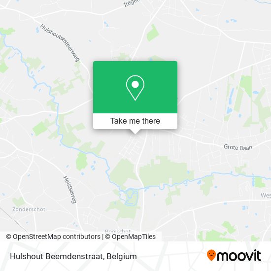 Hulshout Beemdenstraat plan