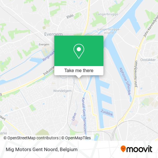 Mig Motors Gent Noord map