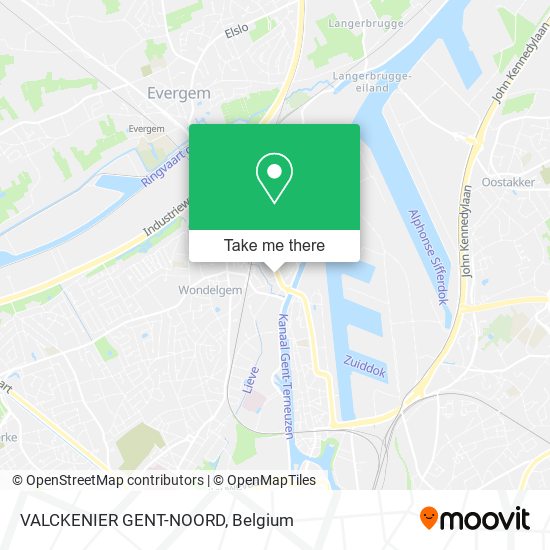 VALCKENIER GENT-NOORD map