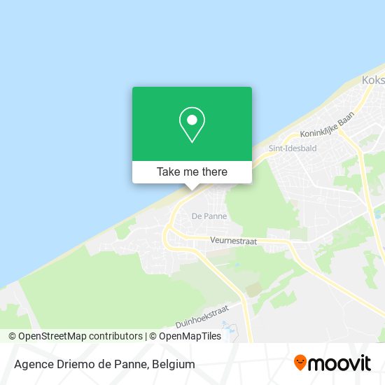 Agence Driemo de Panne map