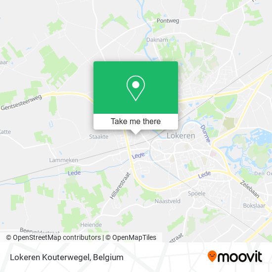 Lokeren Kouterwegel map