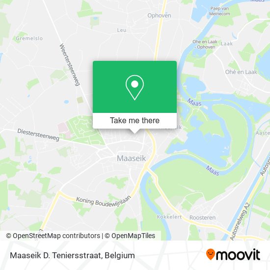 Maaseik D. Teniersstraat map