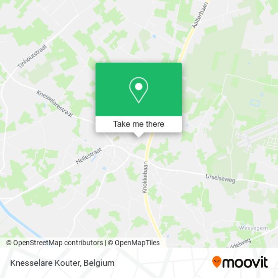 Knesselare Kouter map