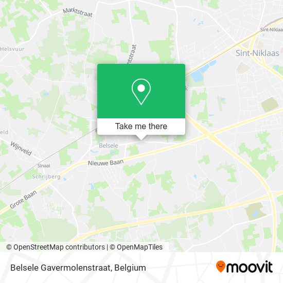 Belsele Gavermolenstraat map