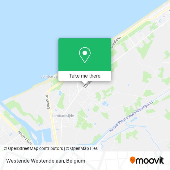 Westende Westendelaan map