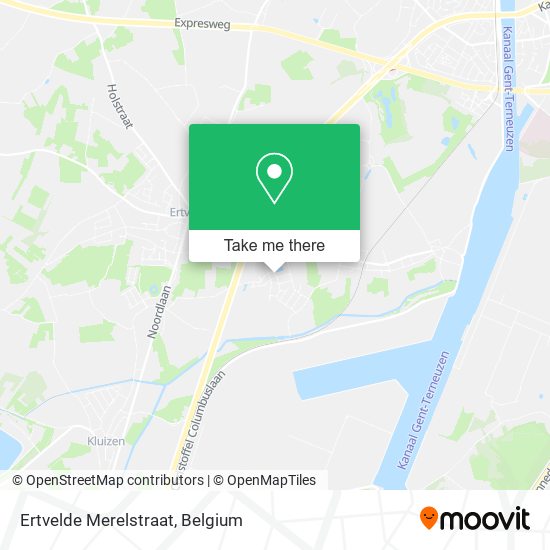 Ertvelde Merelstraat map