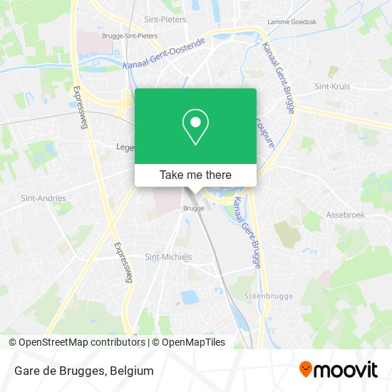 Gare de Brugges map