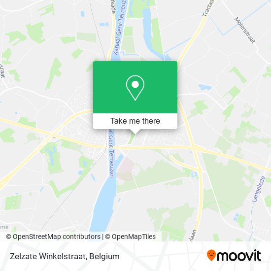 Zelzate Winkelstraat map