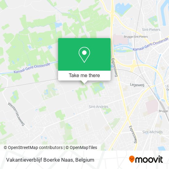 Vakantieverblijf Boerke Naas map